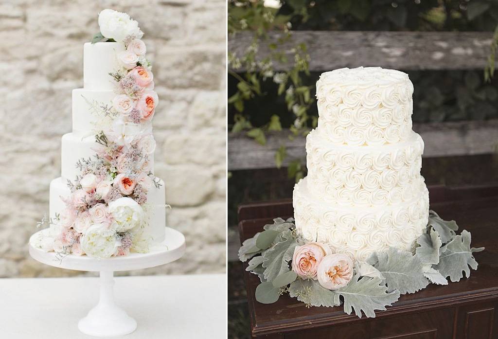 Kue Pengantin Putih Dan Warna Warni Bunga Weddingkucom