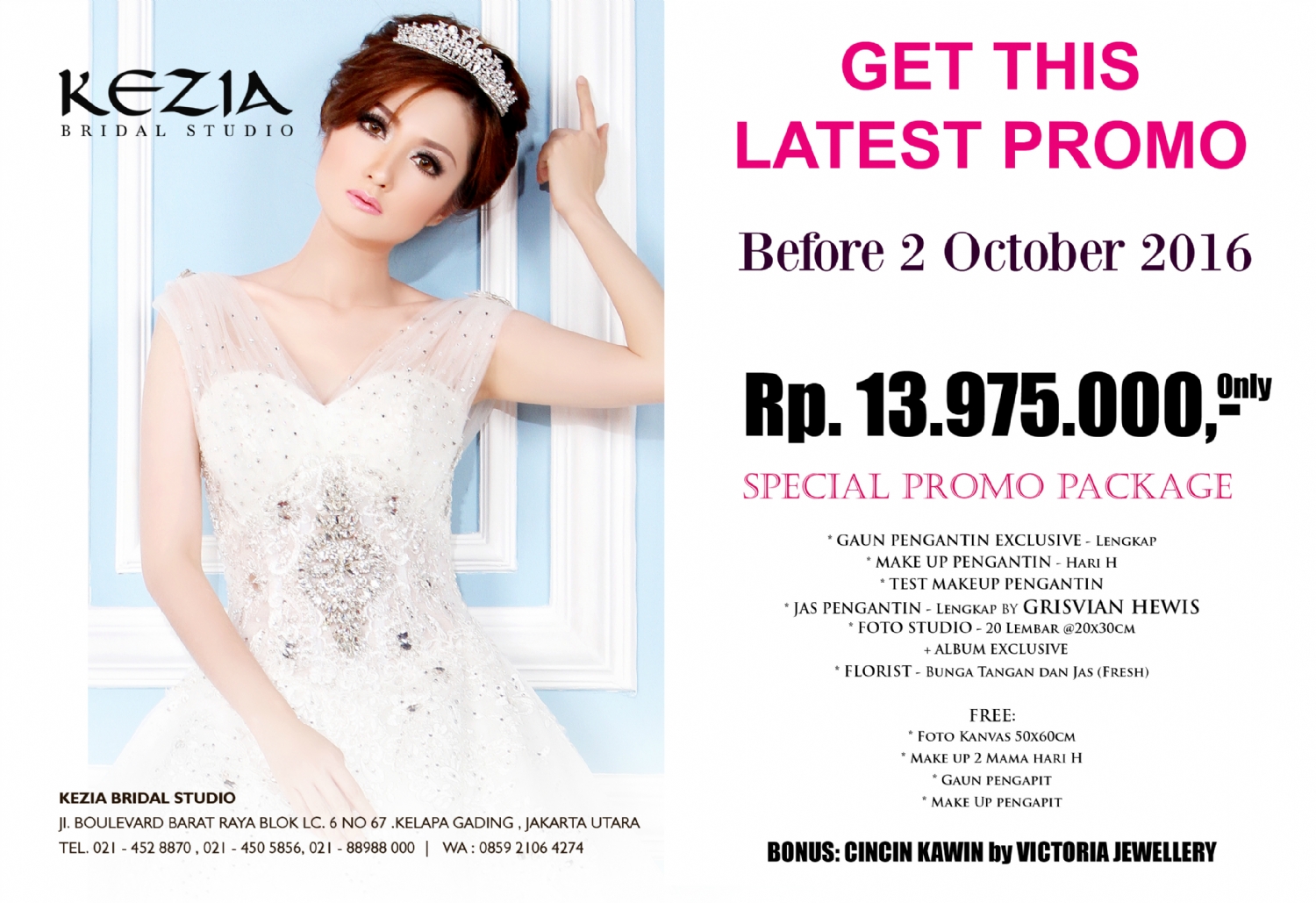 KEZIA BRIDAL PACKAGE 13975 JUTA Weddingkucom