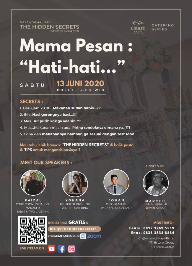 Live Webinar The Hidden Secrets Mama Pesan Hati Hati