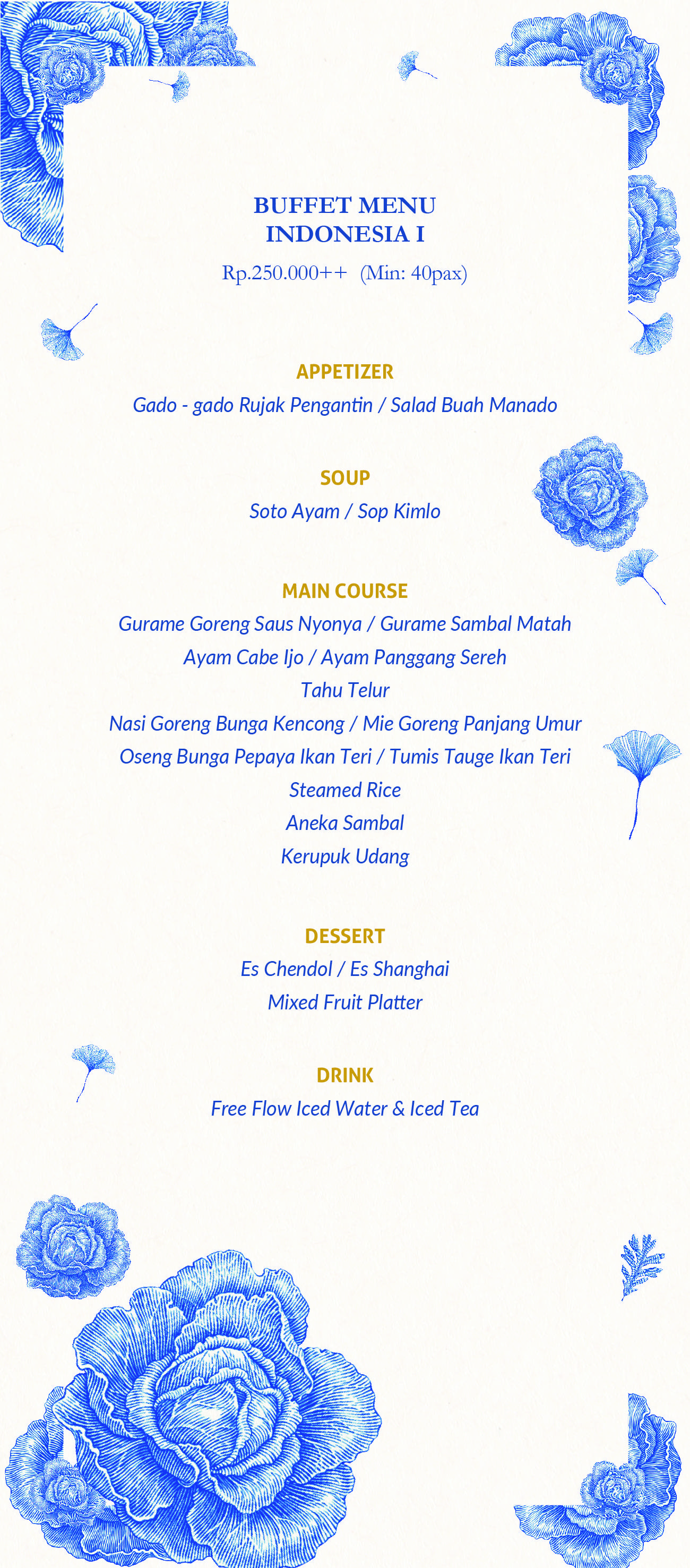 BUFFET MENU INDONESIAN 1
