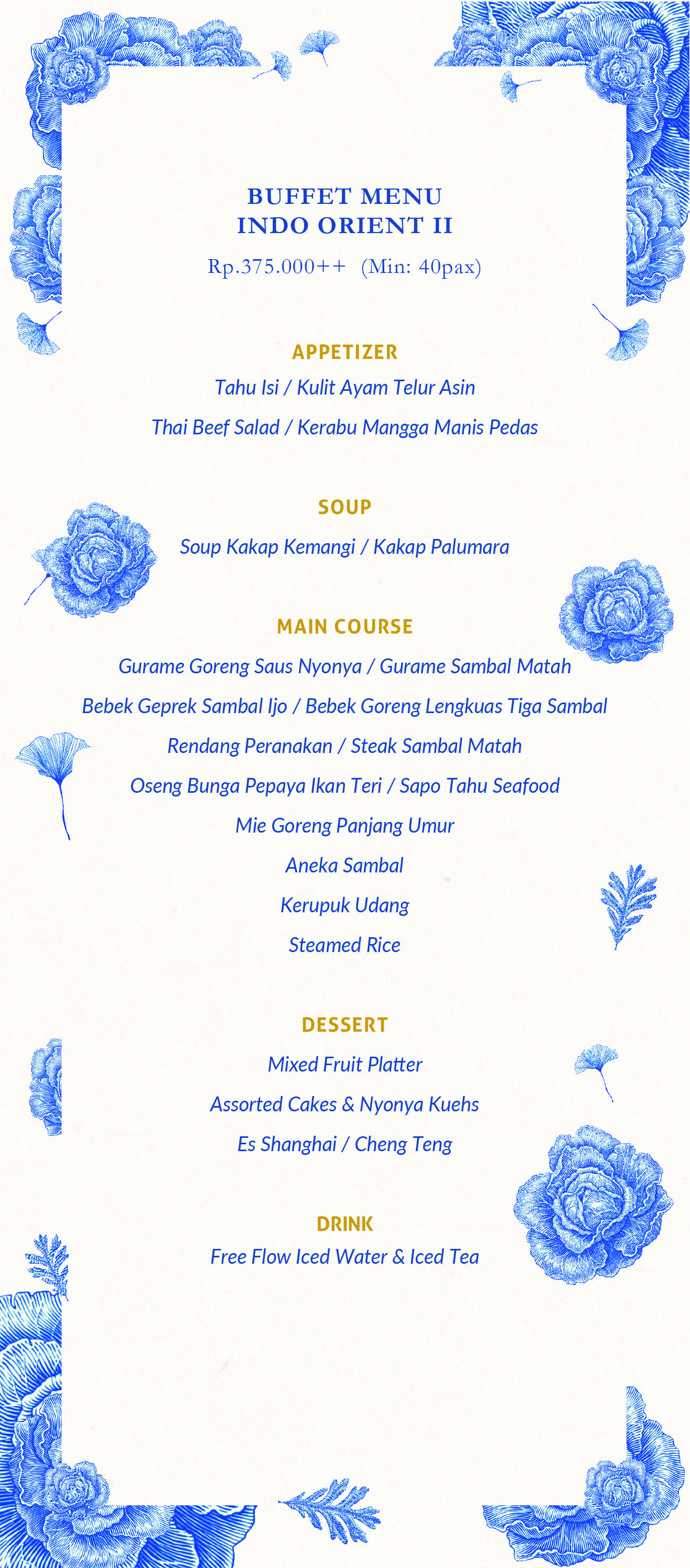 BUFFET MENU INDO ORIENT 2