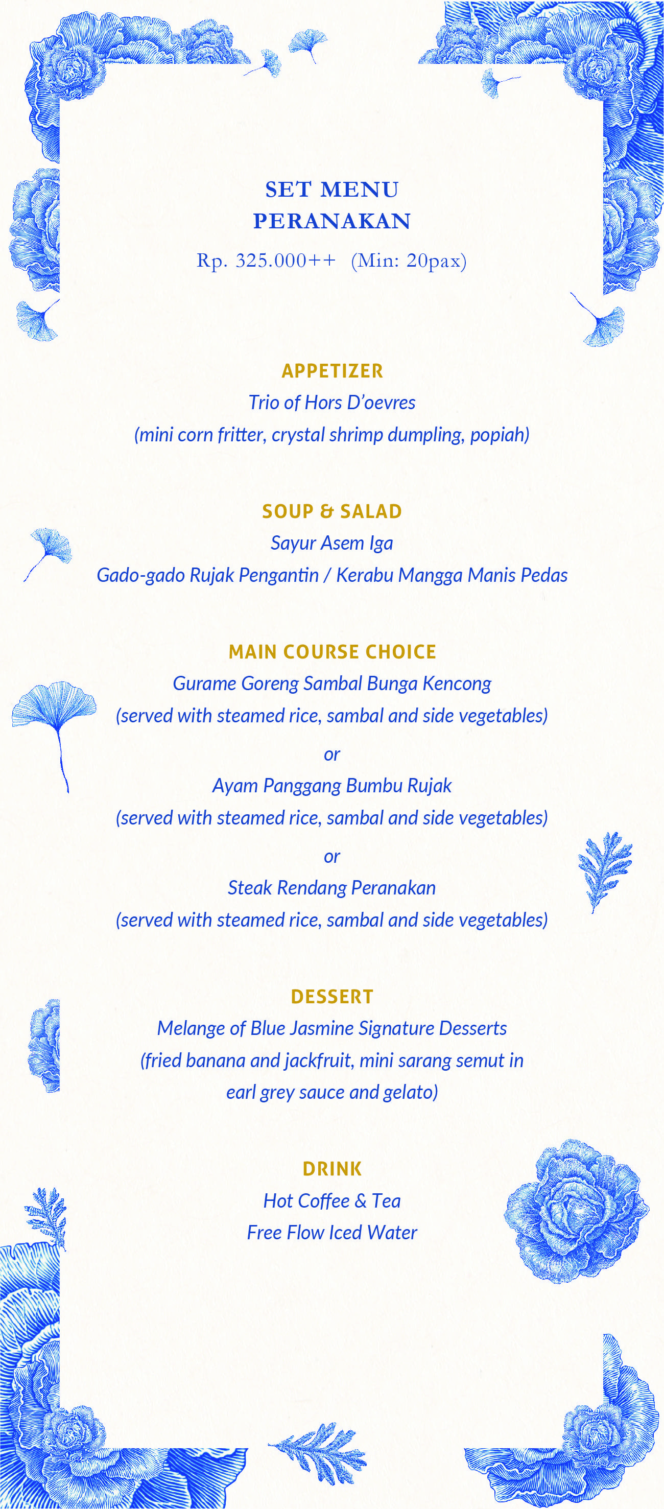 SET MENU PERANAKAN