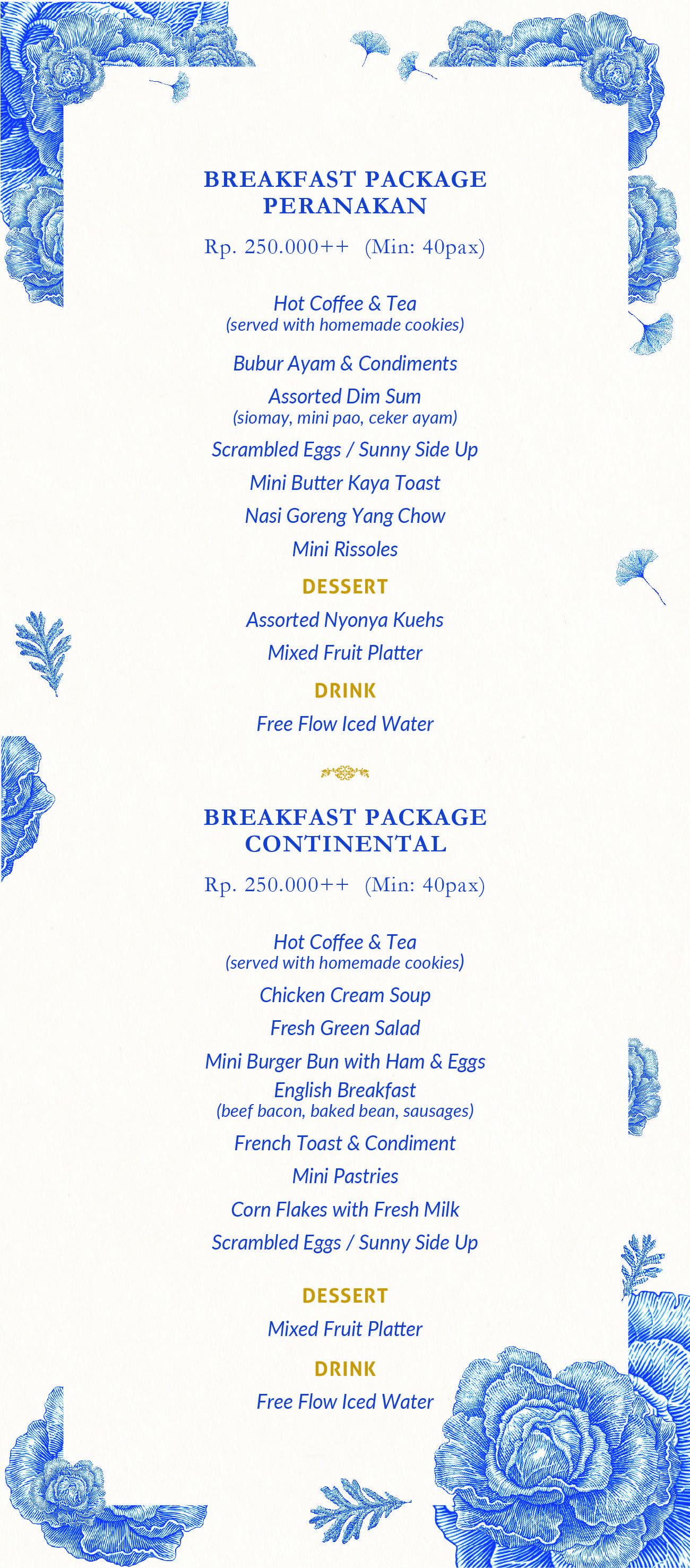 BREAKFAST PACKAGE PERANAKAN