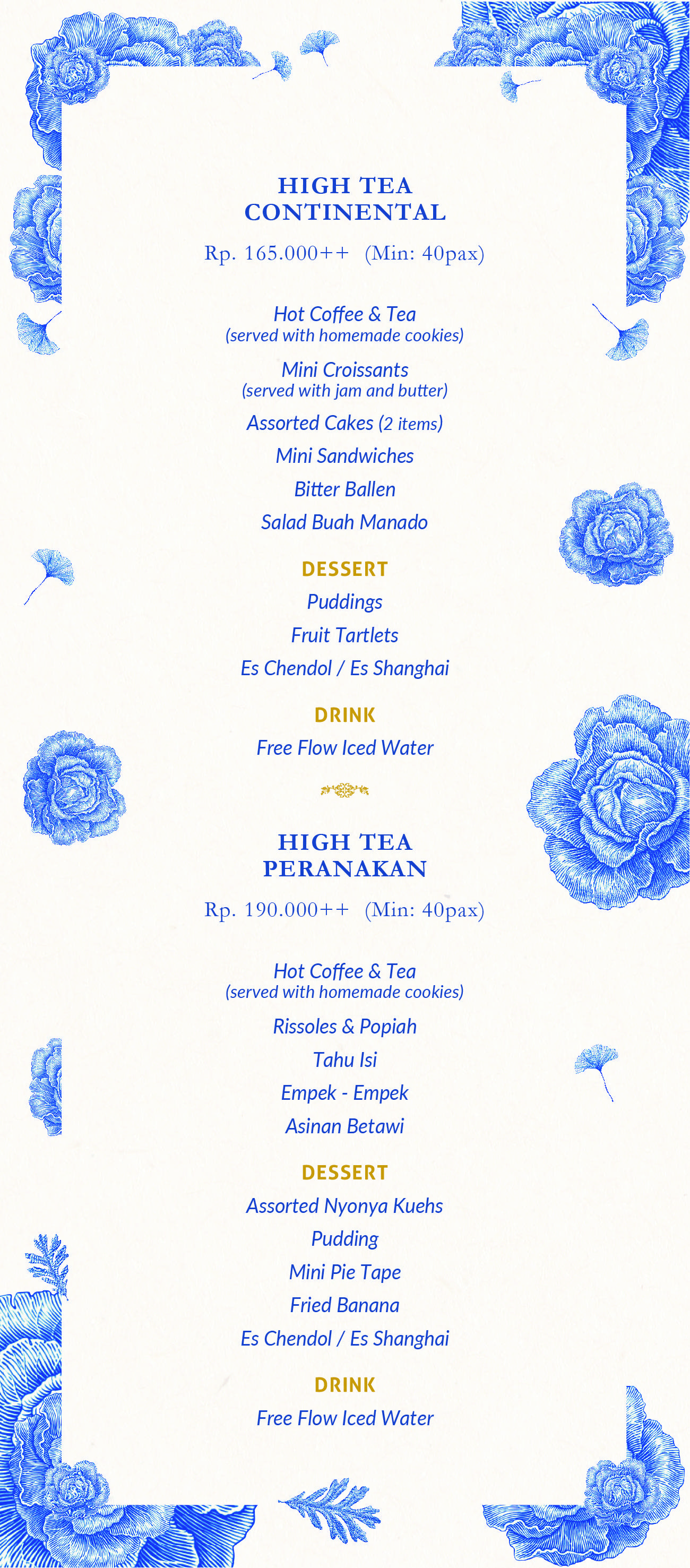 HIGH TEA CONTINENTAL
