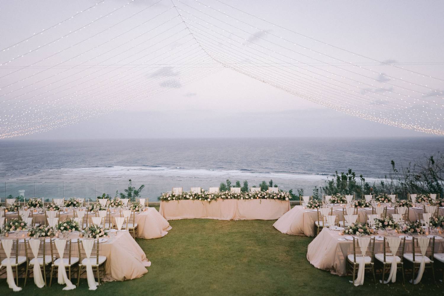 Romantic and Sweet Wedding overlooking the Bali Ocean at Latitude Villa 17