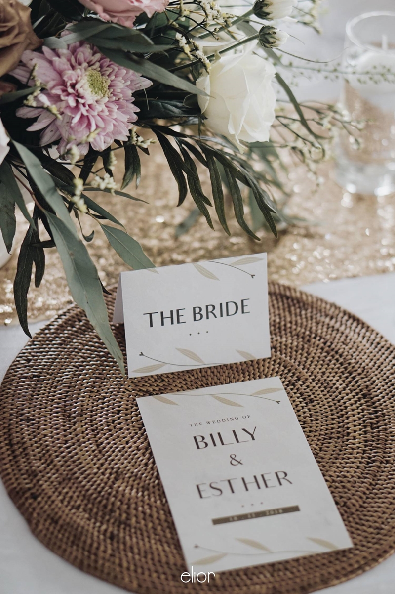 Rustic wedding of Billy & Esther with modern and clean details 2