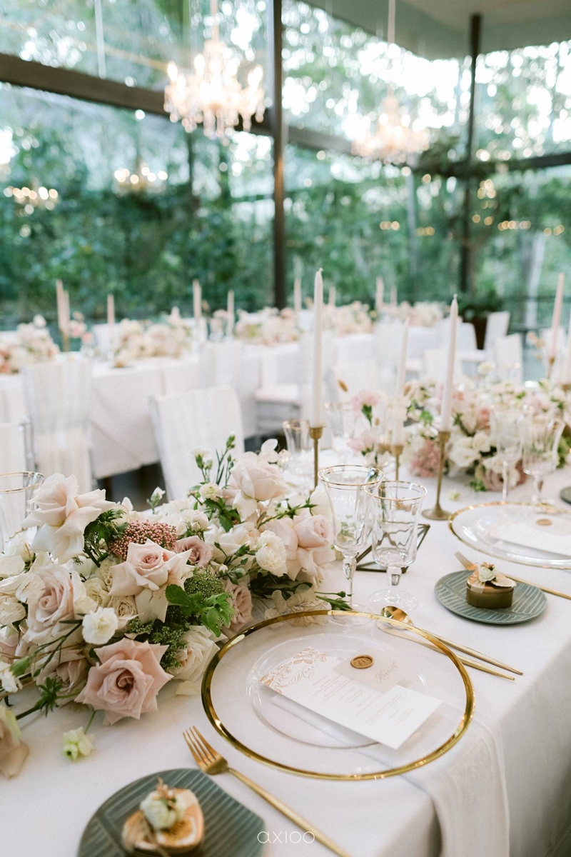 Elegant Peach Nude Wedding at Tirtha Glasshouse 25