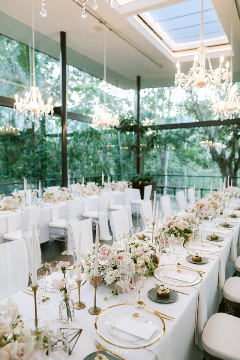 Elegant Peach Nude Wedding at Tirtha Glasshouse 26
