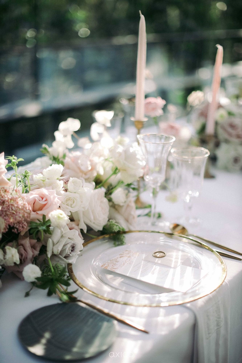 Elegant Peach Nude Wedding at Tirtha Glasshouse 60