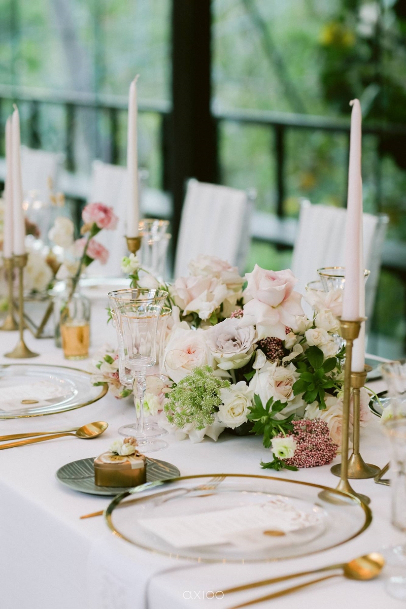 Elegant Peach Nude Wedding at Tirtha Glasshouse 33