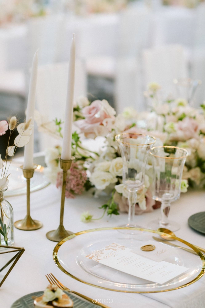 Elegant Peach Nude Wedding at Tirtha Glasshouse 37